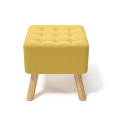 Square Fabric Sofa Footstool