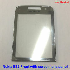 100% New Genuine Original Nokia E52 Front with screen lens panel - Silver 