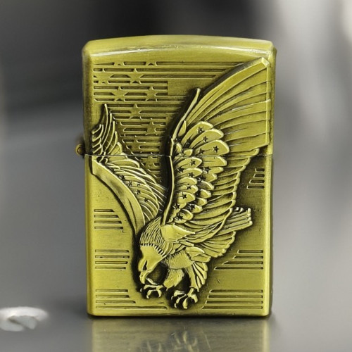 Gold metal flip top - gold, flip-top