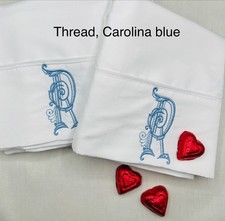 2, Monogrammed, Embroidered