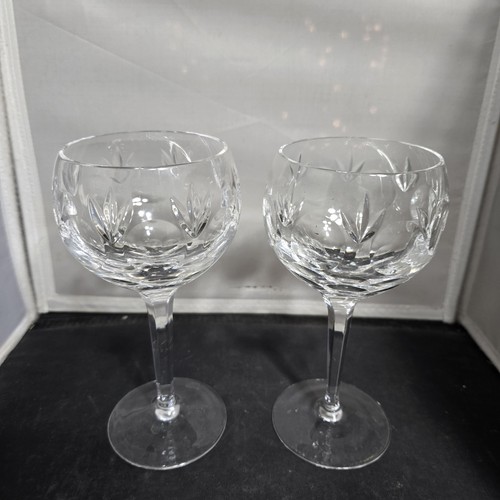 Cut glass balloon wine - glass,
