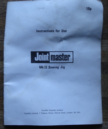 Joint master mkii sawing - joint,