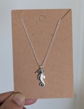 Seahorse necklace summer beach - seahorse,