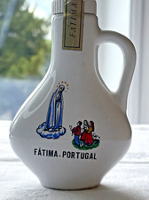Holy Water Glass Vase "Fatima Agua" Catholic Religious  unopened sealed 