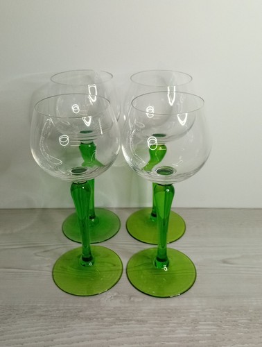 Retro mid century green - green, tulip