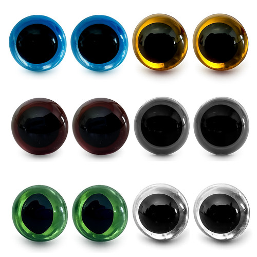 Toy safety eyes coloured sizes - safety,