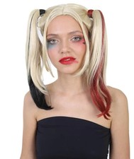 Harley Quinn Wig , Pigtail Wig