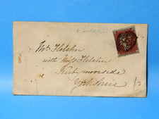 1852 penny red letter - red, cover