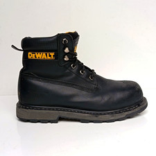 ? DeWalt Hancock S3 Safety Boots Steel Toe Cap Black Real Leather 7 UK 41 EUR