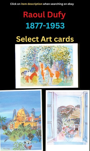 Raoul dufy art cards - dufy,