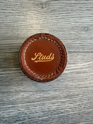 Vintage brown leather stitched - brown,