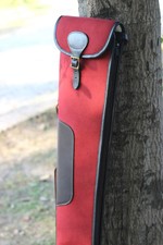 Canvas Leather Shotgun Slip Hunting Shooting Gun Bag Soft Padded Gun Carry Case