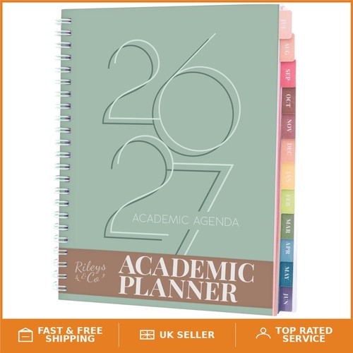 Stylish green academic diary - green,