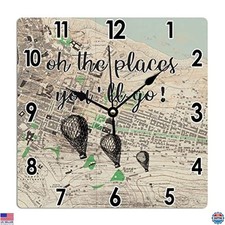 Vintage Adventure Wall Clock -