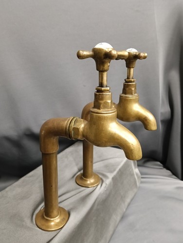 Tall brass bib - bib, taps,