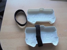 Mardave V12 Kamtec 4 cell offset ABS battery tray/holder and strap - 2off