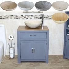 Bathroom Vanity Grey Painted