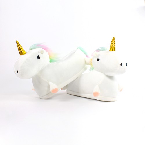 Unicorn plush childs slipper - unicorn,