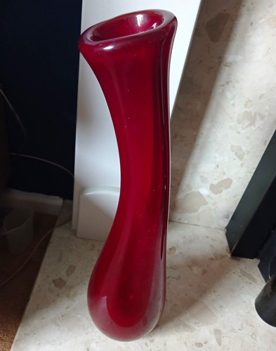 Vintage 43cm murano style - vintage, ruby