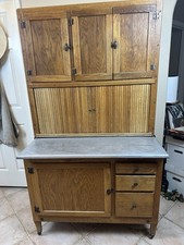 Antique Oak Hoosier Cabinet