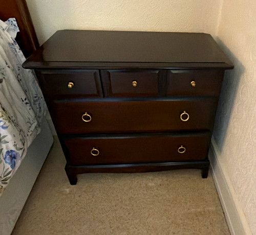 Stag dark wood drawer - dark,