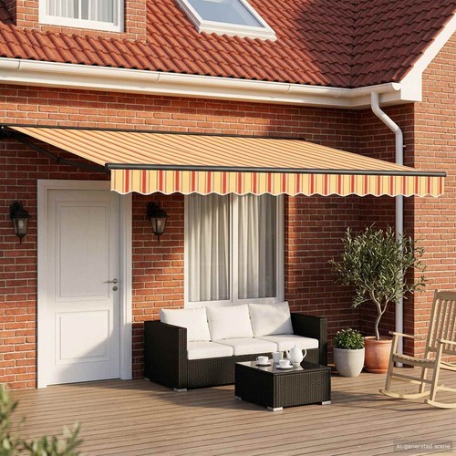Electric retractable awning - retractable,