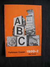 Vintage Parkinson Cowan 1500-2 Cooker Instruction Booklet.