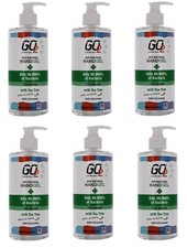 Go2 Antibacterial Hand Sanitiser Gel 70% Alcohol 500ML 6 Pack Pump Bottle