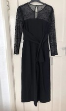 ZARA BLACK LONG LACE CONTRAST