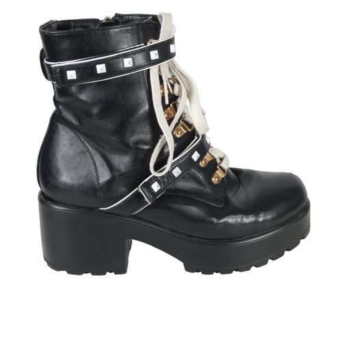 Chunky platform biker - biker, boots