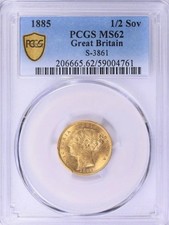 UK. Vittoria. 1/2 Sovereign