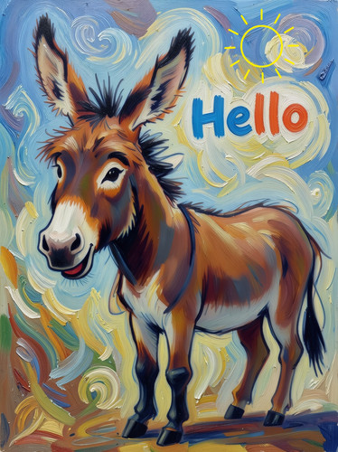 Hello greeting card - , a5