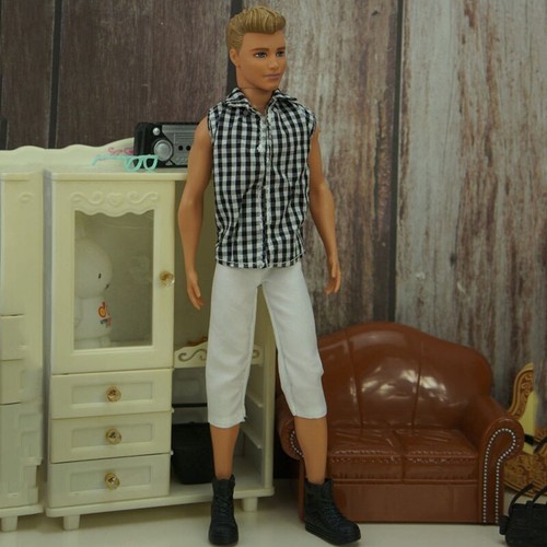 Plaid doll clothes for ken - plaid,