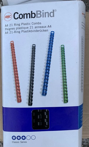 Ring plastic combs - ,, binders