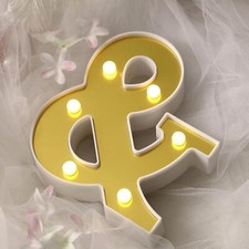 Practical gold led letter - practical,