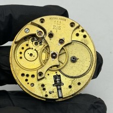 43.1mm Rotherham & Sons Quality Partial Pocket Watch Movement FOR PARTS Restore