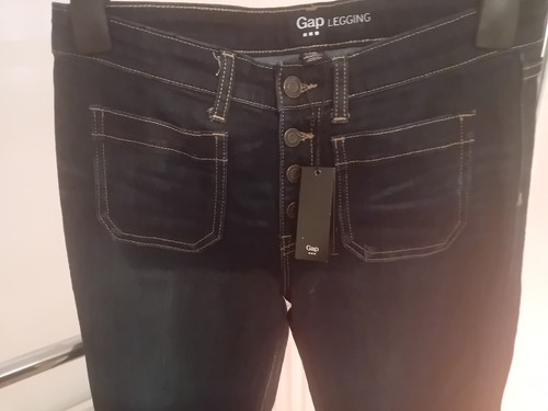 Dark blue gap denim leggings - blue,