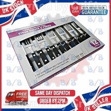 12PC STEAK KNIVES AND FORKS