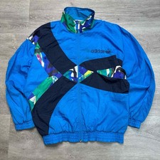 Vtg 1980’s Adidas Shell Suit Track Top Size L *