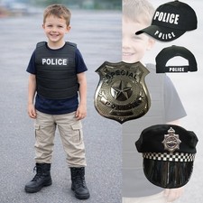 Children Police Vest Caps and