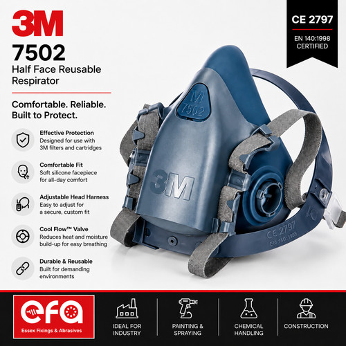 7502 half face - 3m,