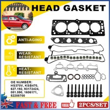 x2 HEAD GASKET SET & BOLTS fit