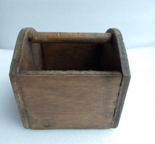 Condiment Kitchen Wooden Box Tray Caddy Vintage 167 (FREE UK POSTAGE)