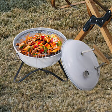 Round Kettle BBQ Charcoal Small Barbecue Garden Outdoor Portable Camping Grill