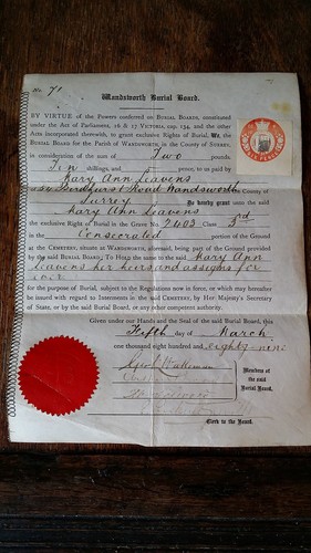 1889 wandsworth cemetary - 1889,