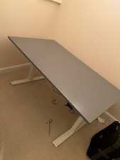 IKEA RODULF Desk sit/stand, grey, 140x80 cm (few months old)