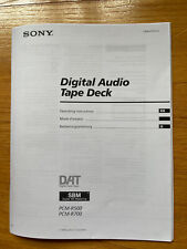 SONY Operating Instructions Manual For PCM-R500/PCM-R700 {EN & Deutsch }
