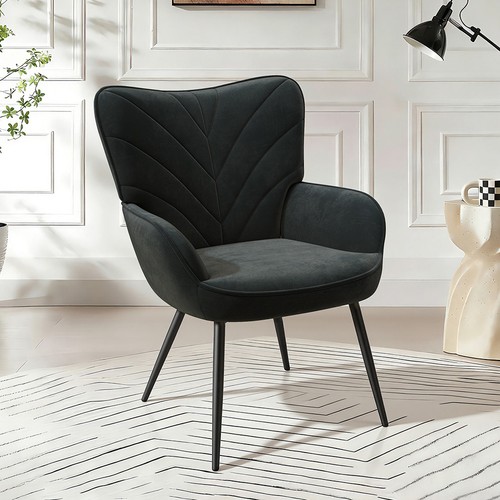 Upholstered velvet accent - upholstered,