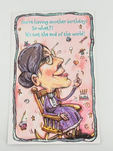 Funny birthday greeting - birthday, card