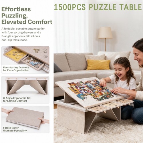 1500pcs foldable puzzle board - foldable,